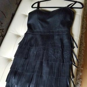 Guess black leather dress size 4